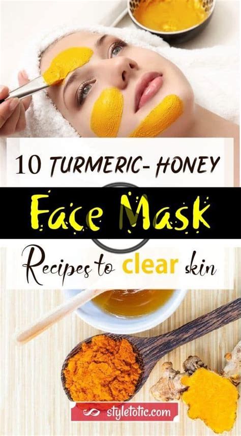 10 DIY Turmeric-Honey Face Mask Recipes For Glowing And Clear Skin | Masque visage, Visage, Masque