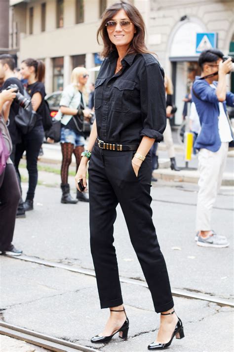 Summer Work Outfit Idea: Cropped Pants, a Linen Shirt, and Mary Jane Heels | Glamour