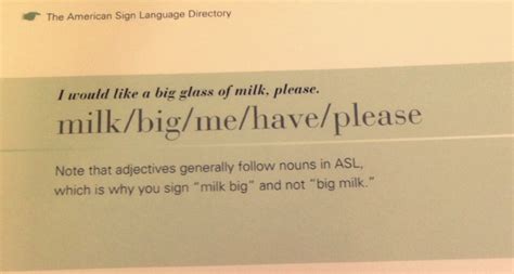 American Sign Language (ASL) Grammar