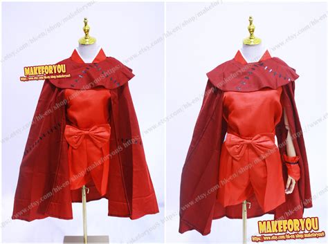 Unisex's Yashahime Moroha Cosplay Costume Red Colour With - Etsy