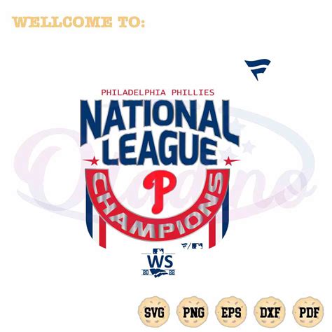 Philadephia Phillies National League Champions SVG Cutting File