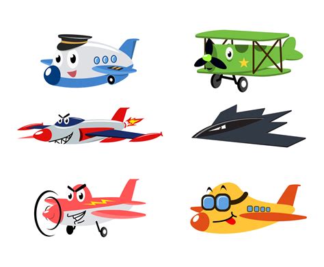 Free Cartoon Airplane Vector Vector Art & Graphics | freevector.com