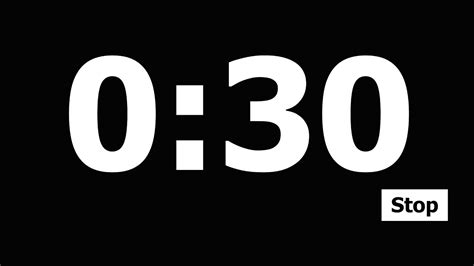 30 Second Countdown Timer - YouTube