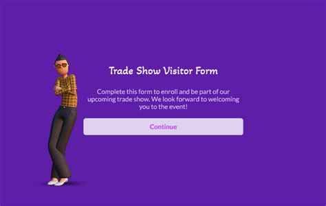 Trade Show Contact Form Template | Visme