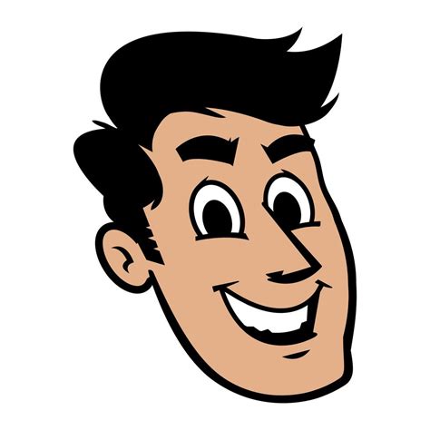 Man head cartoon vector illustration 552995 Vector Art at Vecteezy