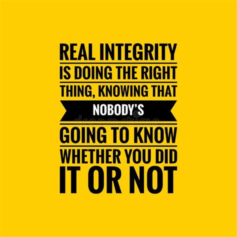 Integrity Quotes on Yellow Background. Inspirational and Motivational ...