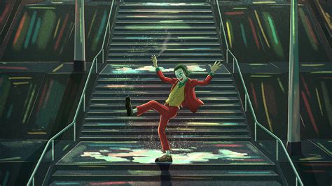 Art Of Joaquin Phoenix Joker Dancing On Stairs 4K HD Joker Wallpapers ...