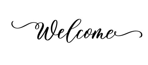 Welcome - calligraphic inscription with smooth lines. | Creative lettering, Smooth lines, Lettering