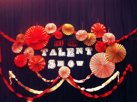 Talent Show Backdrop Ideas