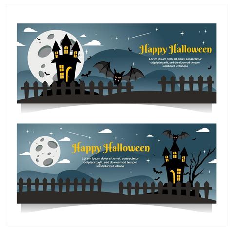 Bats on full moon night with halloween concept 2256268 Vector Art at ...