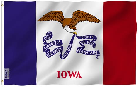 Anley 3x5 Foot Iowa State Flag - Iowa IA Flags Polyester - Walmart.com