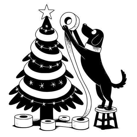 Dog's Christmas Tree SVG File for Cricut, Silhouette, Laser Machines