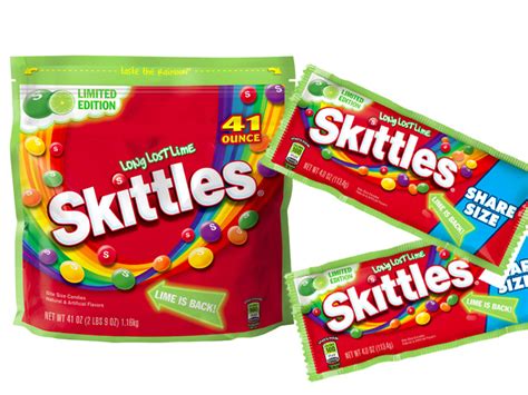 Lime Skittles Are Back, But Only For A Limited Time - Chew Boom