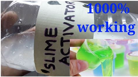 Diy slime activator#1000% working #very easy homemade slime activator - YouTube