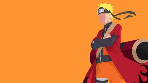 Anime, Naruto, Guerrero, Ninja, Minimalista, Naruto Uzumaki, Hokage ...