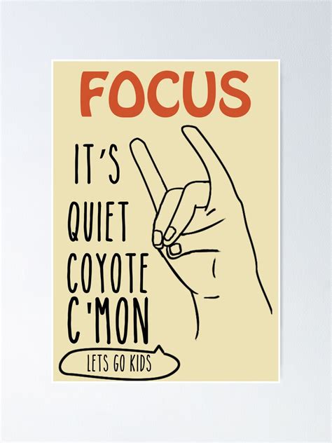 "Quiet Coyote" Poster for Sale by lampiek | Redbubble