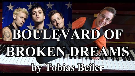 Boulevard of broken dreams - Green Day with Lyrics Piano Solo - YouTube