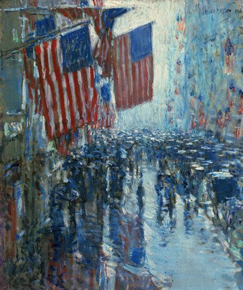 Art Prints of Rainy Day, Fifth Avenue by Childe Hassam