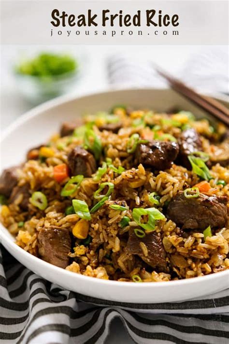 Steak Fried Rice (Easy Beef Fried Rice) - Joyous Apron