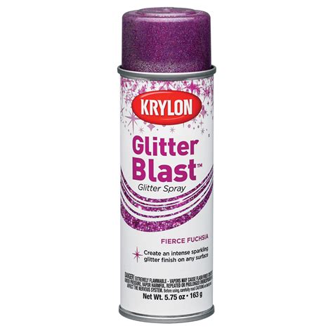 Krylon Glitter Blast Spray Paint, 5.7 oz., Fierce Fuchsia - Walmart.com - Walmart.com
