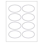 Template for Avery 27951 Print-to-the-Edge Oval Labels 2" x 3-1/3 ...