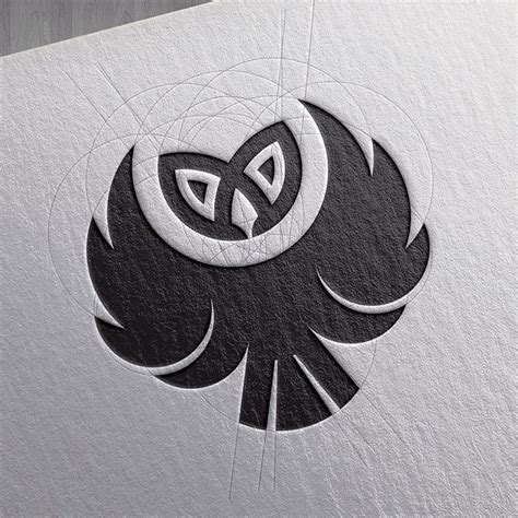 Owl Head Branding Logo Design By Goran Jugovic 10 - Full Image