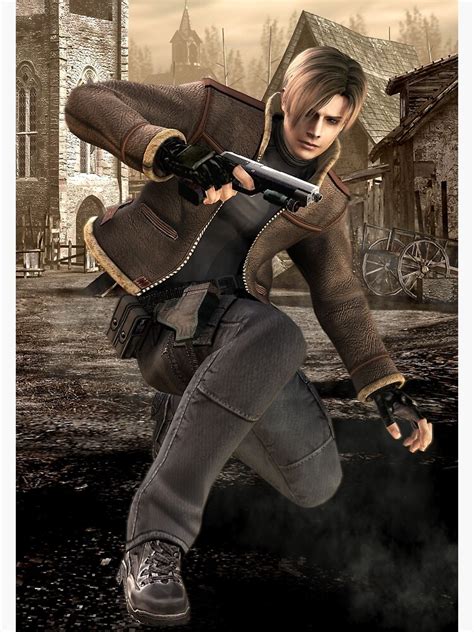 "resident evil 4 leon kennedy" Poster by Slenderboyz | Redbubble