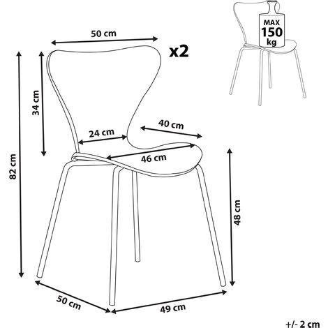 Set of 2 Dining Chairs Black with Silver Polyester Velvet Armless Iron ...