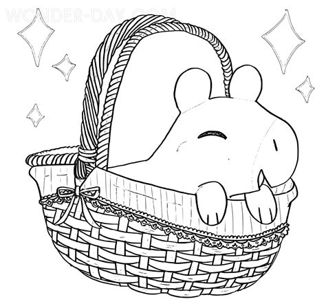 Capybara coloring pages | 30 Images for coloring