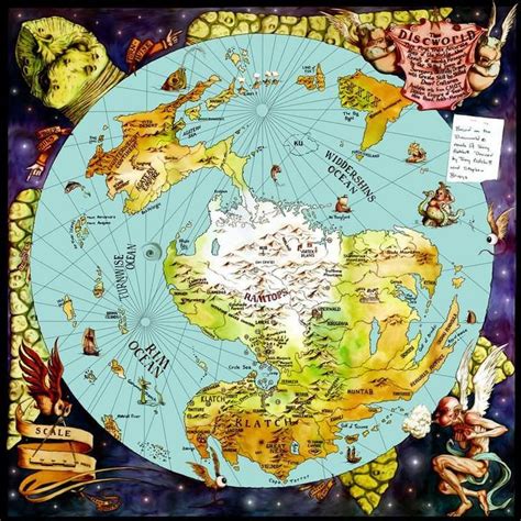 Discworld Mapp Restored | Fantasie karte, Göttliche komödie, Karte von mittelerde