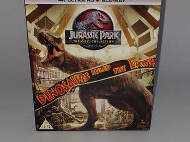 Jurassic Park Trilogy Collection 4k Uhd Blu Ray Box Set 3 Movie Set For ...