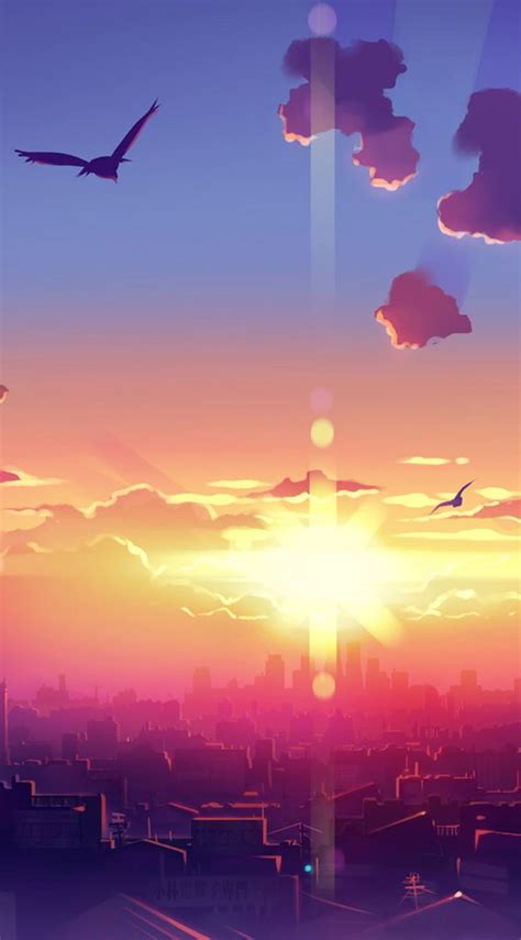 Seriously! 32+ Facts About Aesthetic City Anime Sunset Background ...