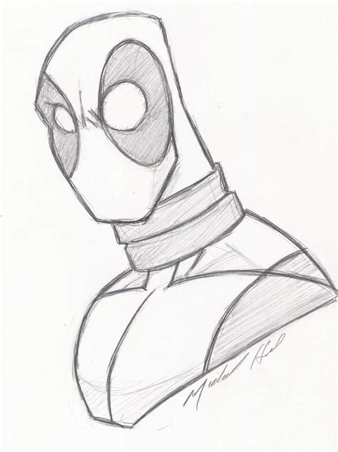 How To Draw Deadpool Sketch | Sketch Drawing Idea