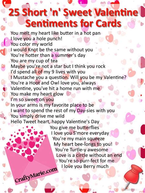 25 Cute Valentine Sentiments for Cards | Valentines card sayings, Homemade valentine cards ...