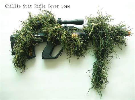 Hunting Rifle Wrap rope grass type Ghillie Suits Gun Cover For ...