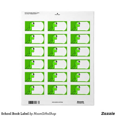 School Book Label | Zazzle | Book labels, School, High school students