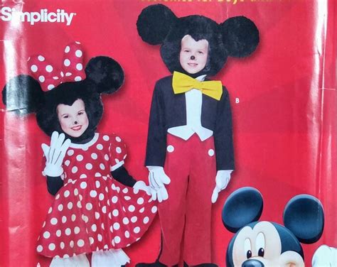 Disney's Mickey & Minnie Mouse Costumes Pattern in - Etsy