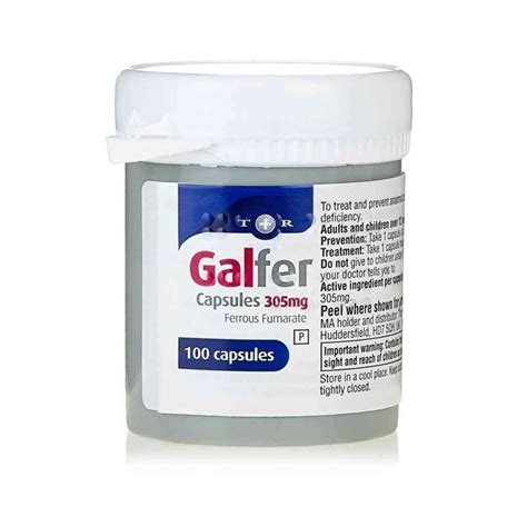 Galfer Syrup - Ferrous fumarate 140mg Syrup, 300ml - Dock Pharmacy