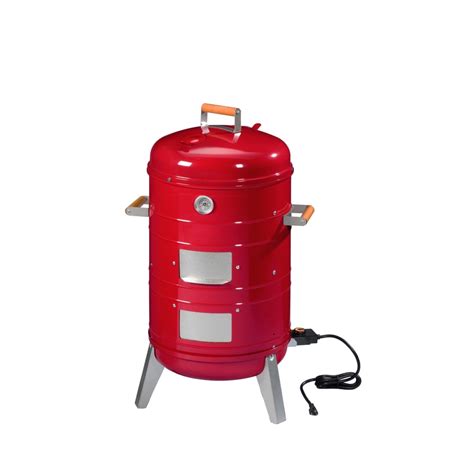 Southern Country 1500-Watt Red Electric Vertical Smoker (Common: 36-in ...