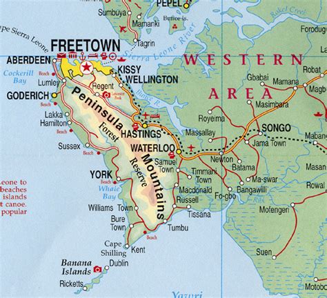 Map of Freetown » Travel