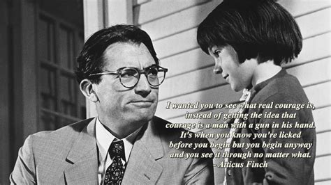 “I wanted you to see what real courage is…” – Atticus Finch [1920×1080] | Atticus finch, Atticus ...