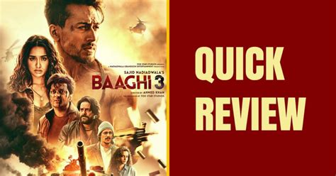 Should You Watch Baaghi 3 | Quick Review - HopyTapy