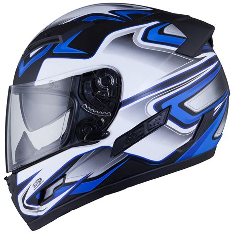 THH TS-80 #4 Black Blue Motorcycle Helmet Dropdown Visor Motorbike Bike Lid | eBay