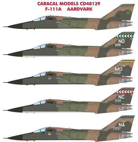 Caracal Models CD48139 - F-111A Aardvark Suffolk England, General Dynamics, Caracal, Aardvark ...