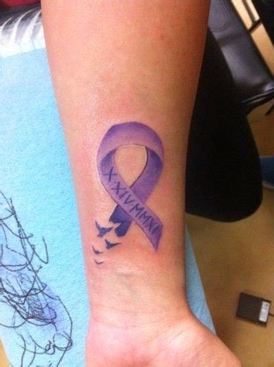 Pancreatic Cancer: Pancreatic Cancer Ribbon Tattoos