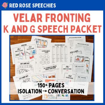 Velar Fronting Isolation Teaching Resources | TPT