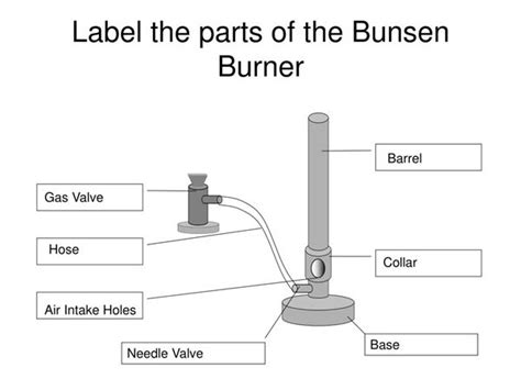 Bunsen Burner Labeled Diagram