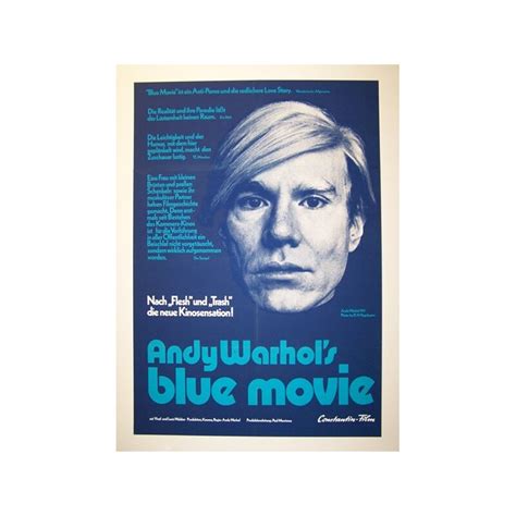 "Blue Movie" Andy Warhol original cinema poster - 1969