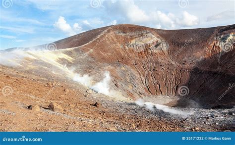 Lipari Islands Active Volcano Stock Photo - Image of aeolian, natural: 35171222