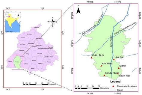 Map showing the study area Sri Muktsar Sahib District | Download Scientific Diagram